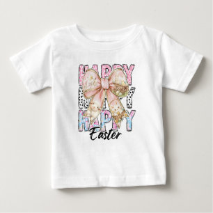 Girls Glad påsk Coquette Bow T Shirt