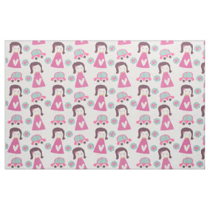 Girls Going Ställe Fabric Tyg