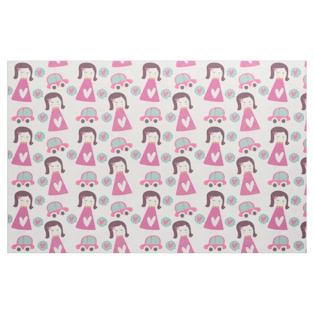 Girls Going Ställe Fabric Tyg (Fat Quarter)