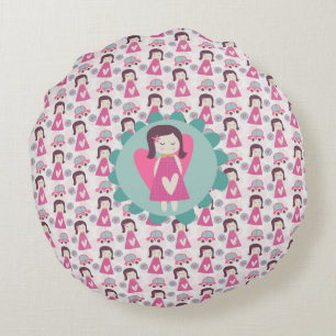 Girls Going Ställen Rund Kudde