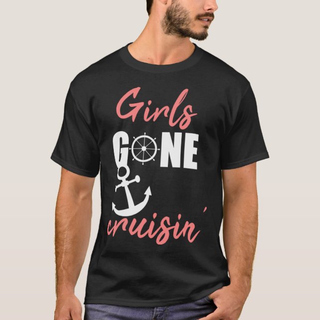 Girls gone cruisin' for vacation cruise t shirt (Framsida)