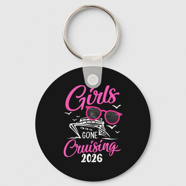 Girls Gone Cruising 2026 Vacation Party Cruise  Nyckelring (Framsida)