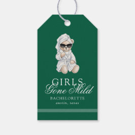 Girls Gone Mild Spa Bear Bachelorette Presentetikett