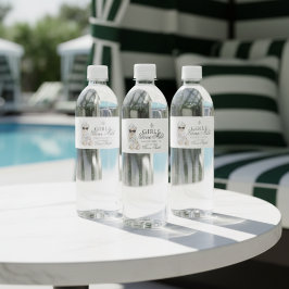 Girls Gone Mild Spa Bear Bachelorette Vattenflaska Etikett