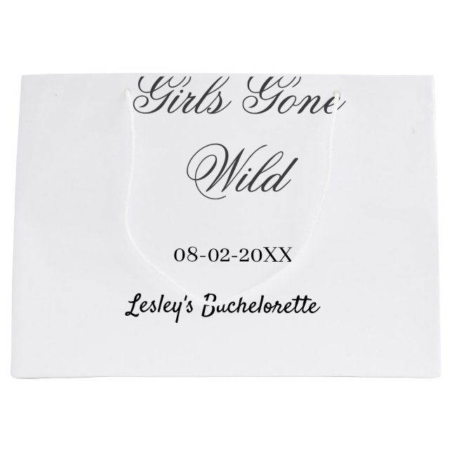 Girls Gone wild Bachelorette party name date bride (Framsidan)