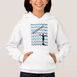 Girls Gymnast Chevron Gymnastics Hoodie T Shirt