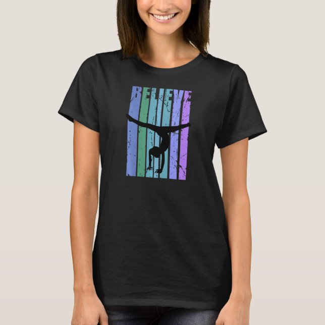 Girls Gymnastics Acrobatics Acrobat Gymnast D T Shirt (Framsida)
