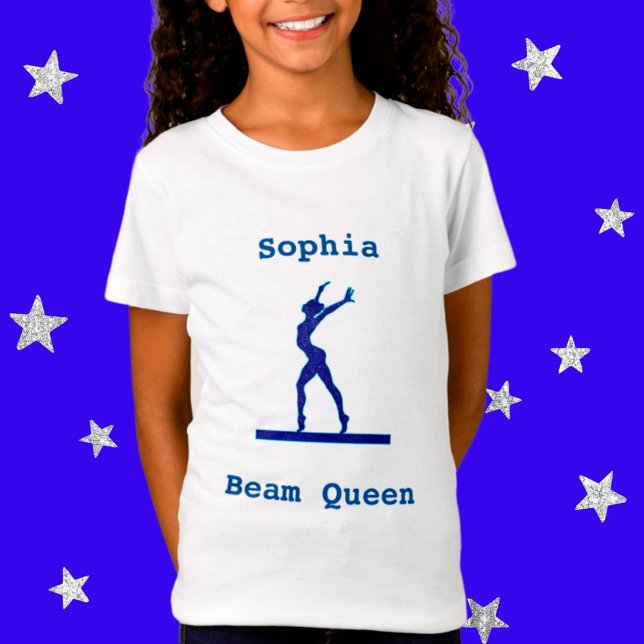 Girls Gymnastics Beam Queen T-Shirt (Skapare uppladdad)