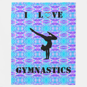 Girls Gymnastics Blanket Fleecefilt