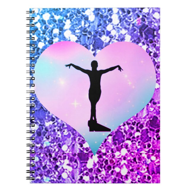 Girls Gymnastics Glam Anteckningsbok (Framsidan)