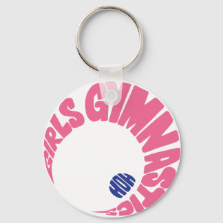 Girls Gymnastics Keychain Nyckelring
