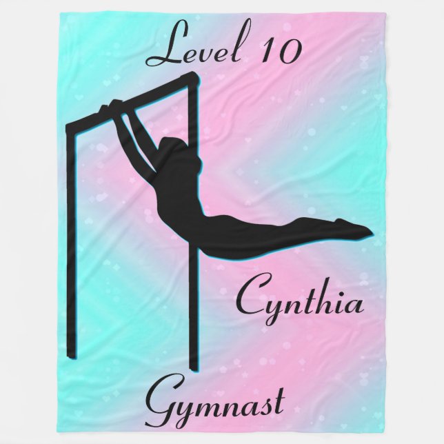Girls Gymnastics Level 10 Fleece Blanket (Framsidan)