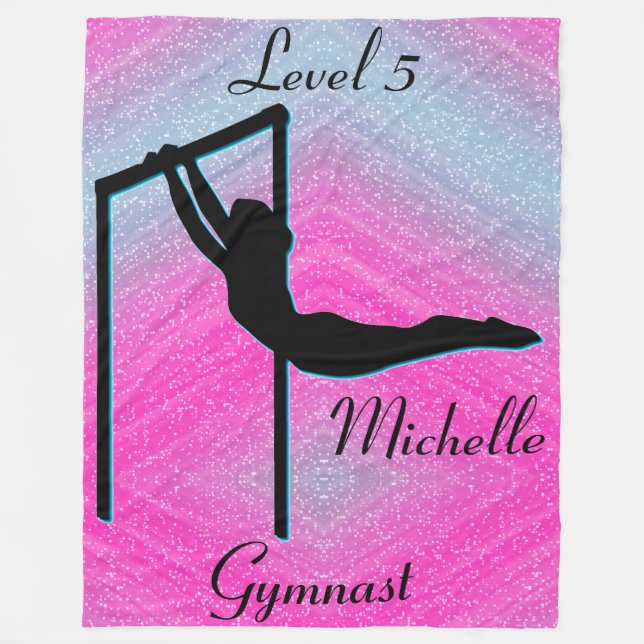 Girls Gymnastics Level 5 Fleece Blanket (Framsidan)