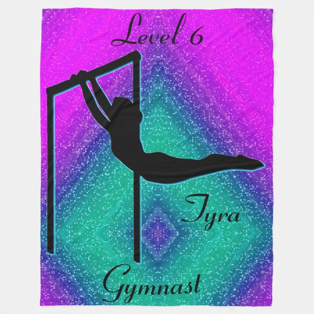 Girls Gymnastics Level 6 Fleece Blanket (Framsidan)