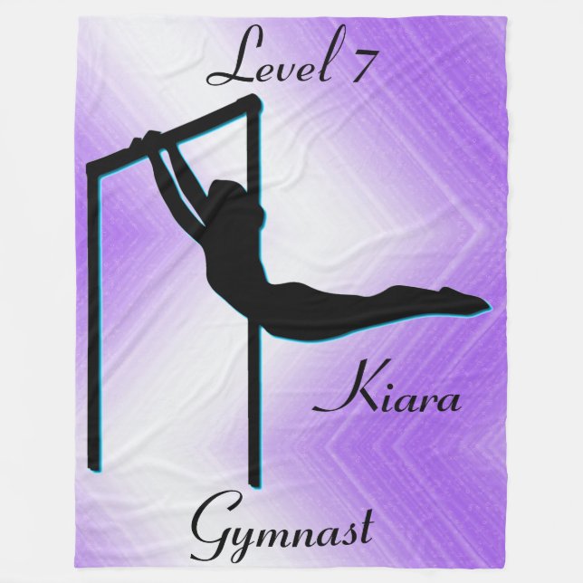 Girls Gymnastics Level 7 Fleece Blanket (Framsidan)