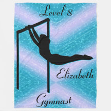 Girls Gymnastics Level 8 Fleece Blanket