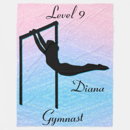 Girls Gymnastics Level 9 Fleece Blanket
