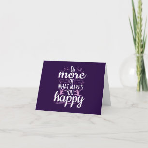 Girls Gymnastics - Motivational Lycklig Quote Kort