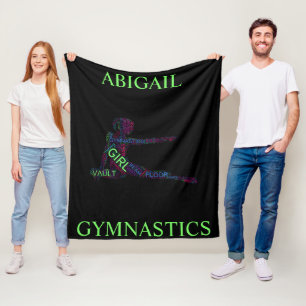 Girls Gymnastics Ord Art/Ord Cloud Fleecefilt