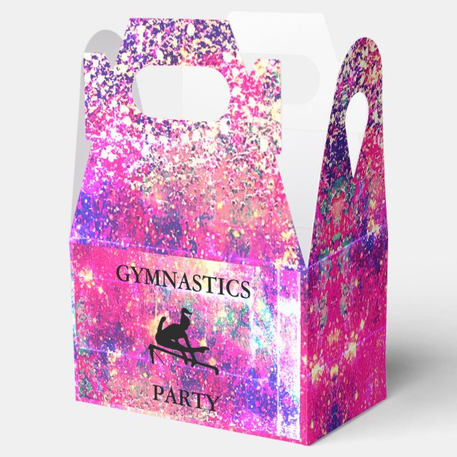 GIRLS GYMNASTICS PARTY FAVOR BOX PRESENTASKAR (Öppnad)
