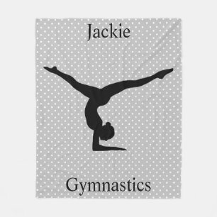 Girls Gymnastics Polka Dot Fleecefilt