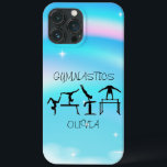 Girls Gymnastics Rainbow Swirls<br><div class="desc">Vackra virrvarr från färg! Den här designen säger gymnastik och är också personlig med namn i din gymnast! Har 4 vackra gymnastik-silhouettes vardera som deltar i olika arrangemang i gymnastik.</div>