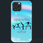 Girls Gymnastics Rainbow Swirls<br><div class="desc">Vackra virrvarr från färg! Den här designen säger gymnastik och är också personlig med namn i din gymnast! Har 4 vackra gymnastik-silhouettes vardera som deltar i olika arrangemang i gymnastik.</div>