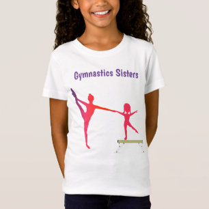 Girls Gymnastics Sisters T-Shirt