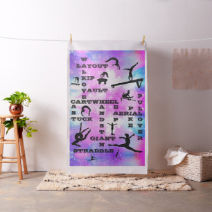 Girls Gymnastics Skills Crossword Large Print Tyg