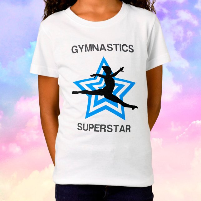 Girls Gymnastics Superstar Leap T-Shirt (Skapare uppladdad)