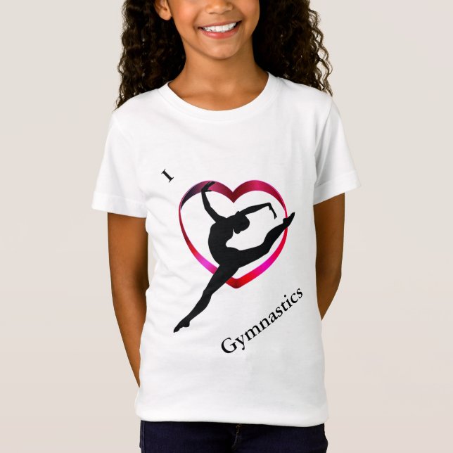 Girls Gymnastics T-Shirt (Framsida)