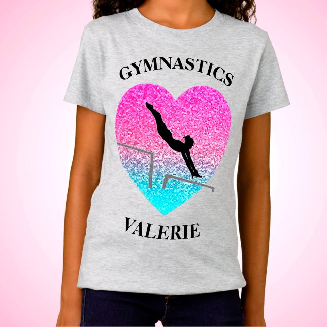 Girls Gymnastics T-Shirt for Gymnast - Uneven Pub (Skapare uppladdad)