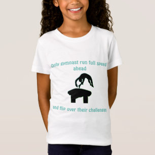 Girls Gymnastics Vault Personlig T-Shirt
