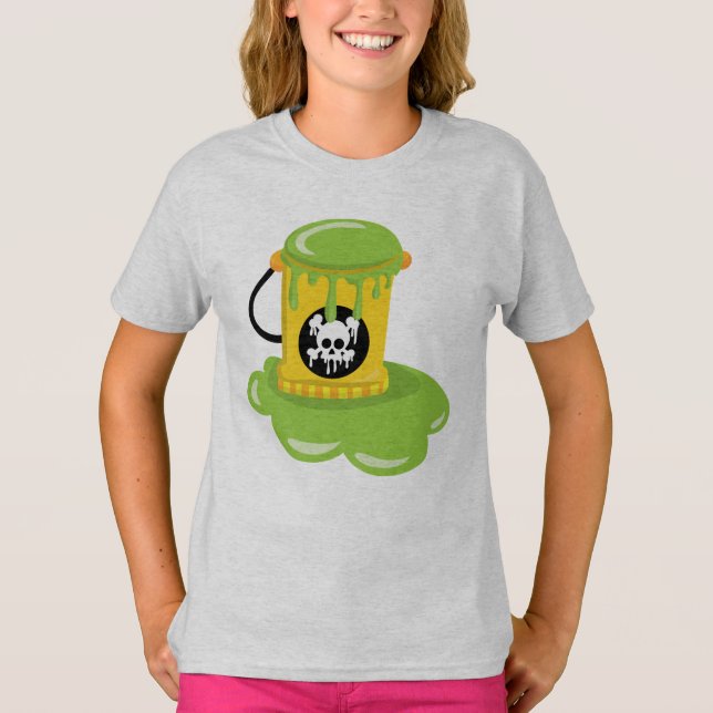 Girls Hanes TAGLESS® T-Shirt (Framsida)