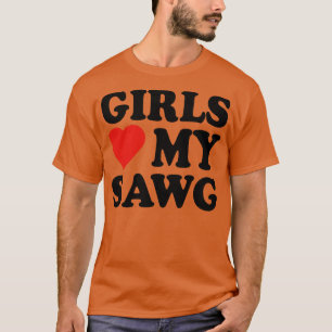 Girls Heart My Swag Girls Kärlek min Swag-Valentin T Shirt