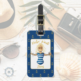 Girls Helg Bachelorette Feelin' Nauti Funny Bagagebricka