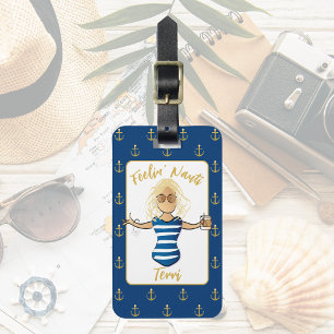 Girls Helg Bachelorette Feelin' Nauti Funny Bagagebricka