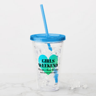 Girls helg bachelorette-parturkos hjärta take away mugg