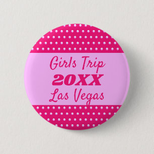Girls Helg Cute Rosa Polka Dot Best Friend Resa Knapp