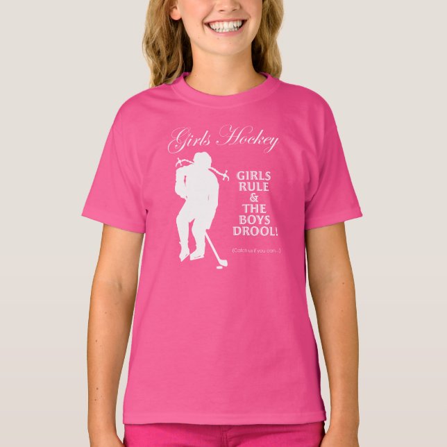 Girls Hockey T Shirt (Framsida)