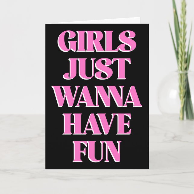 Girls Just W Have Fun Long Sleeve  Kort (Framsida)