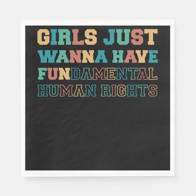 Girls Just Wanna Have Fundamental Rights Pappersservett (Framsidan)