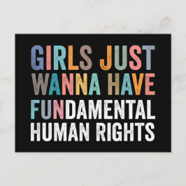 Girls Just Wanna Have Fundamental Rights Vykort