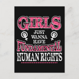 Girls Just Wanna Have Fundamental Rights Vykort