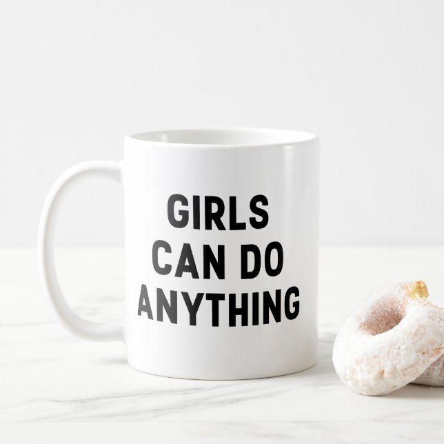GIRLS KAN GÖRA NÅGONTING KAFFEMUGG (Med munk)
