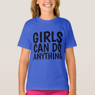 GIRLS KAN GÖRA NÅGONTING, T-shirts för flickor