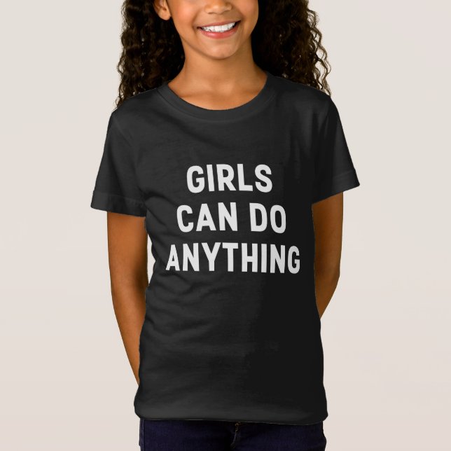 GIRLS KAN GÖRA NÅGONTING TEE (Framsida)
