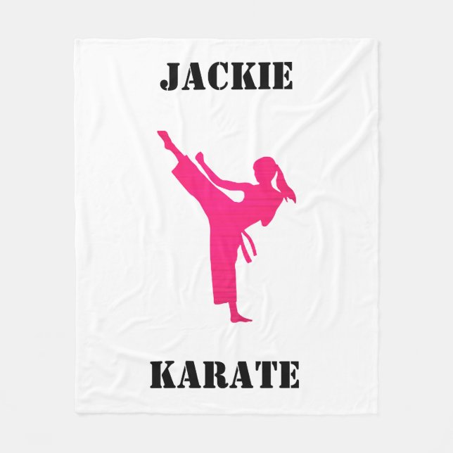 Girls Karate Fleecefilt (Framsidan)