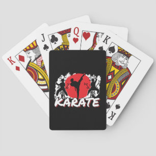 Girls Karate - Patriotic Japan-tema Casinokort