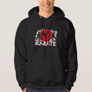 Girls Karate - Patriotic Japan-tema Hoodie